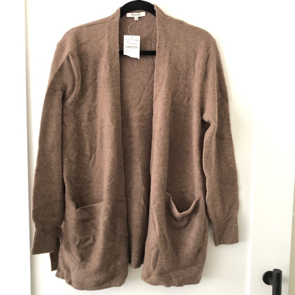 Madewell Brown Cozy Walker Cardigan S - Picture 2 of 8